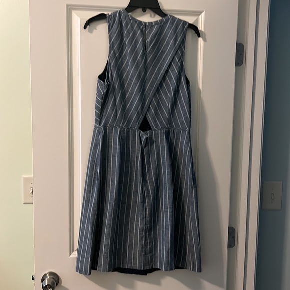 J Crew, Size 10, Blue w/ white stripe - Picture 2 of 6